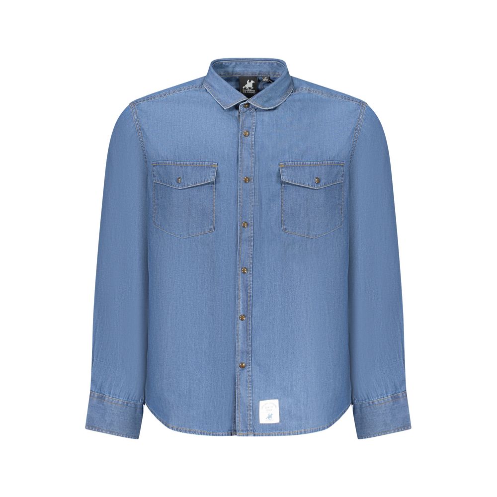 U.S. Grand Polo Heren Overhemd – Blauw