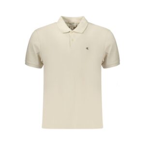 Calvin Klein Heren Polo – Beige - Afbeelding 1