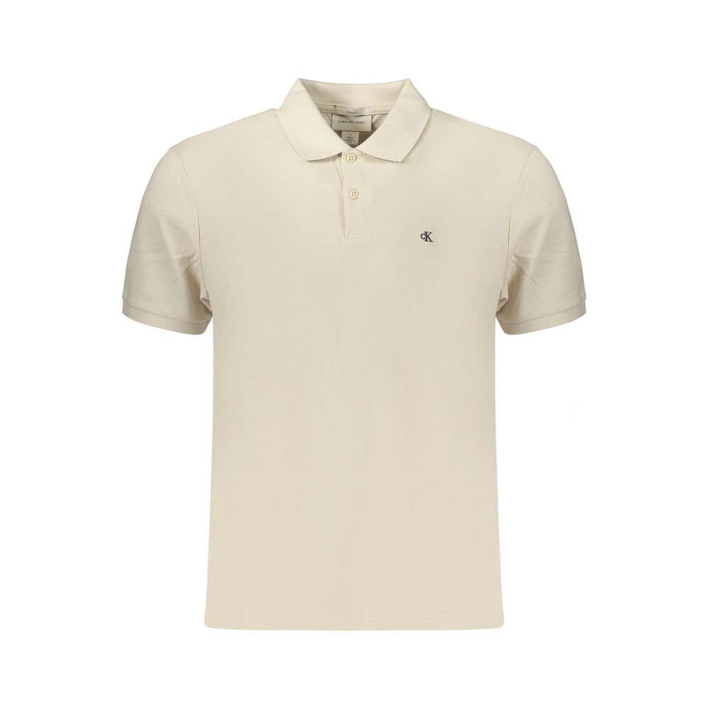 Calvin Klein Heren Polo – Beige