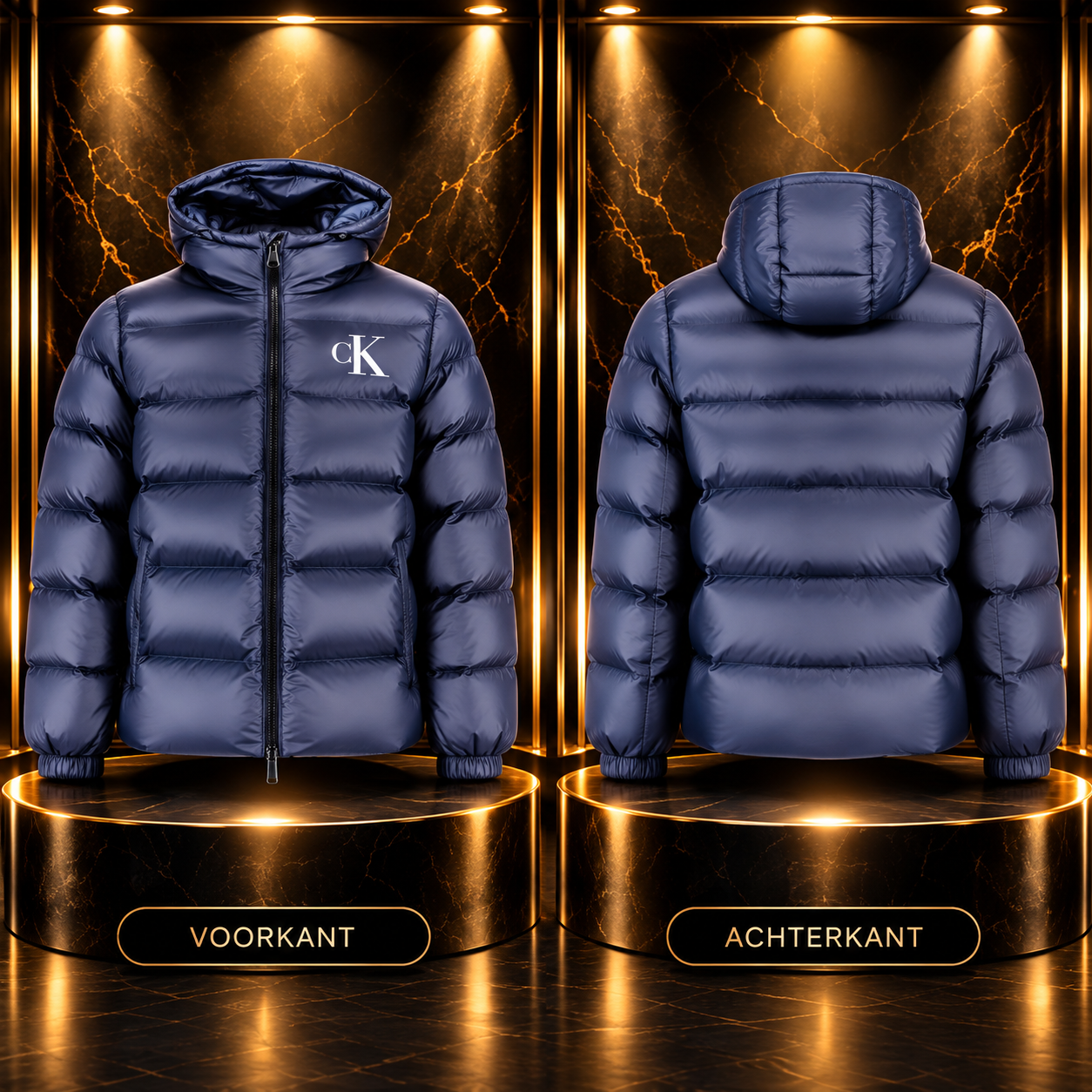 Calvin Klein Heren Jas – Blauw - Afbeelding 1