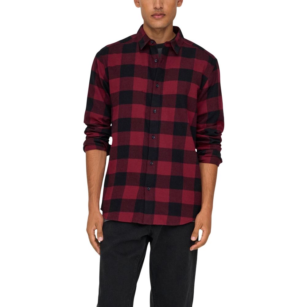 Only & Sons Heren Overhemd met Patroon – Multicolor