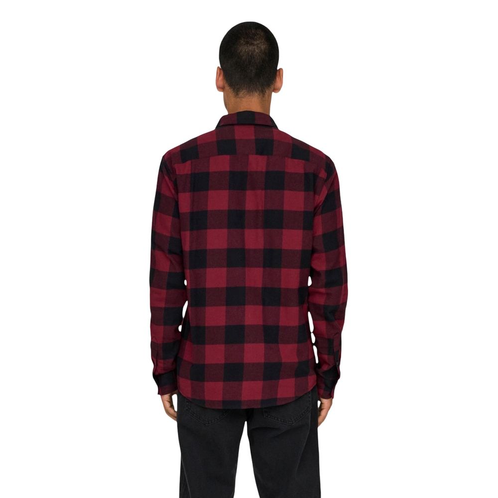 Only & Sons Heren Overhemd met Patroon – Multicolor