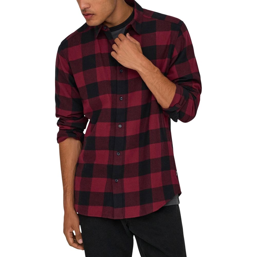 Only & Sons Heren Overhemd met Patroon – Multicolor