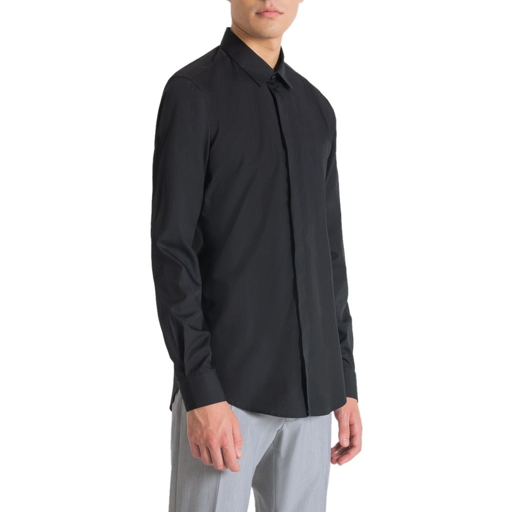 Antony Morato London Slim Fit Heren Overhemd – Zwart