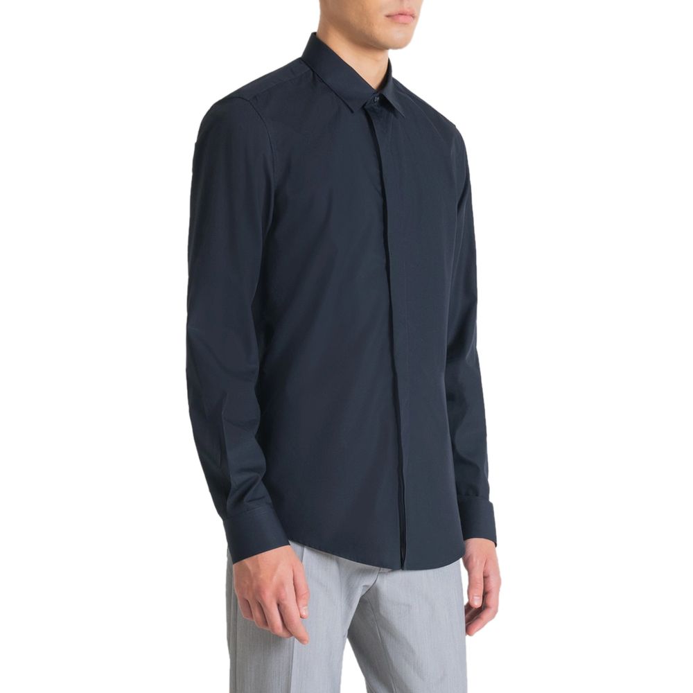 Antony Morato London Slim Fit Heren Overhemd – Blauw