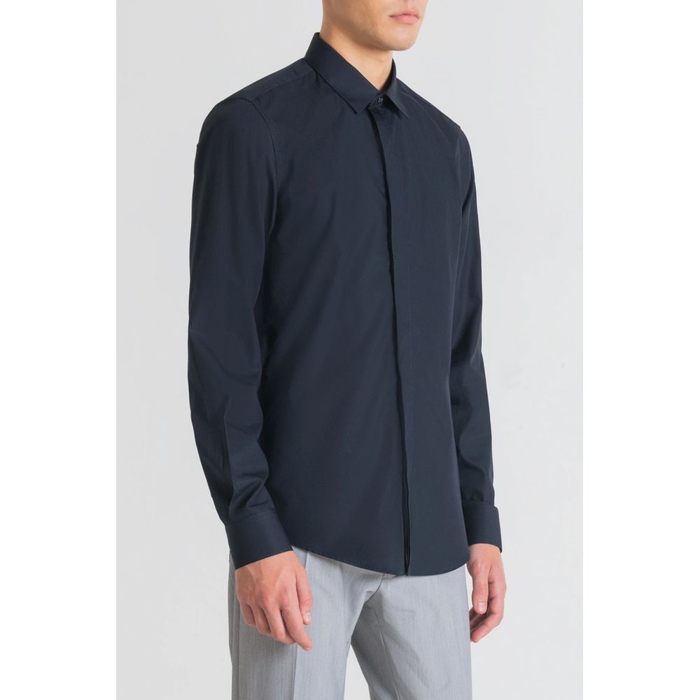 Antony Morato London Slim Fit Heren Overhemd – Blauw