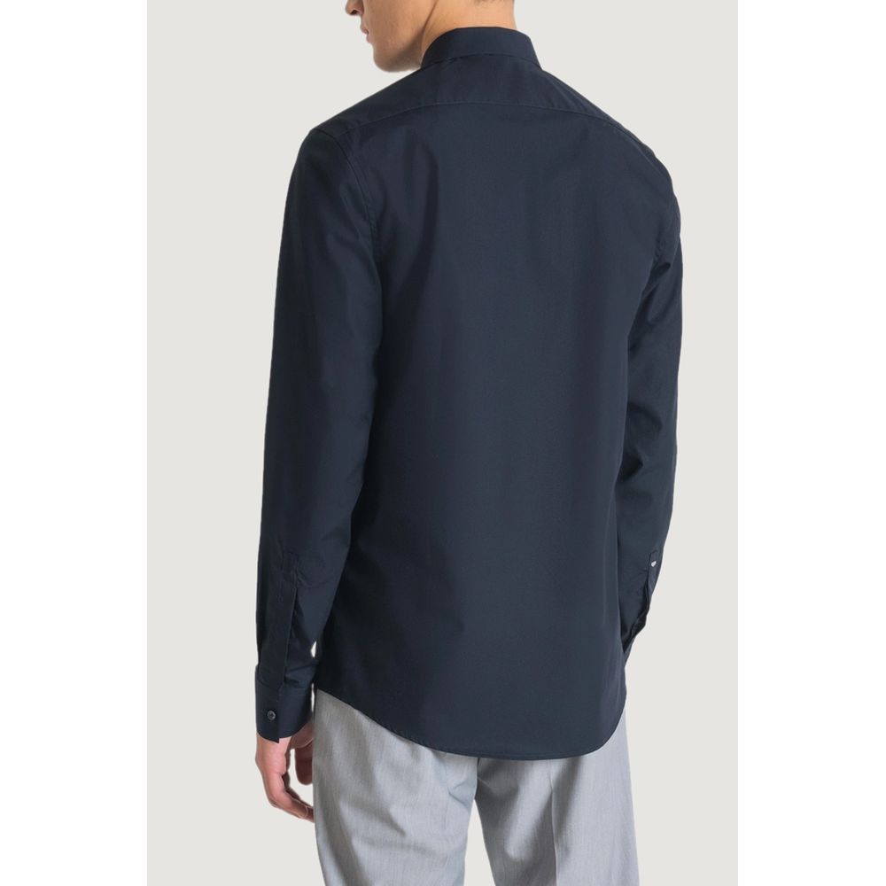 Antony Morato London Slim Fit Heren Overhemd – Blauw