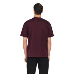 Only & Sons Heren T-shirt – Bordeaux - Afbeelding 2