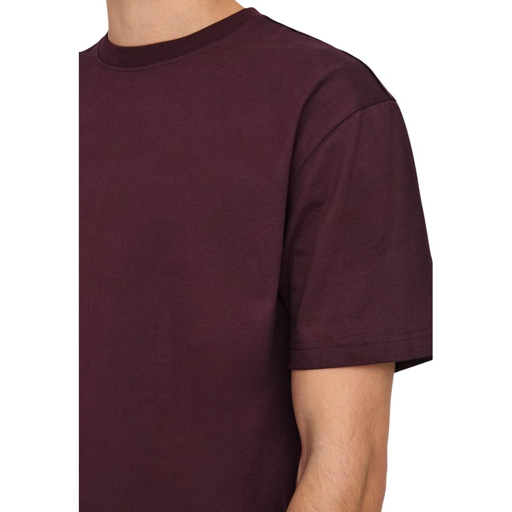 Only & Sons Heren T-shirt – Bordeaux