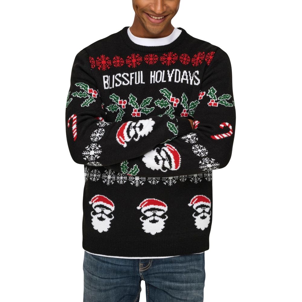 Only & Sons Heren Kersttrui – Zwart