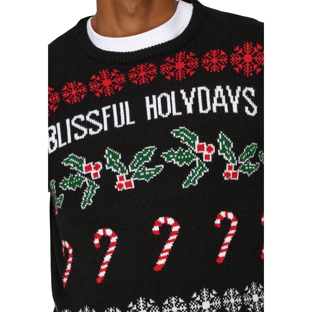 Only & Sons Heren Kersttrui – Zwart
