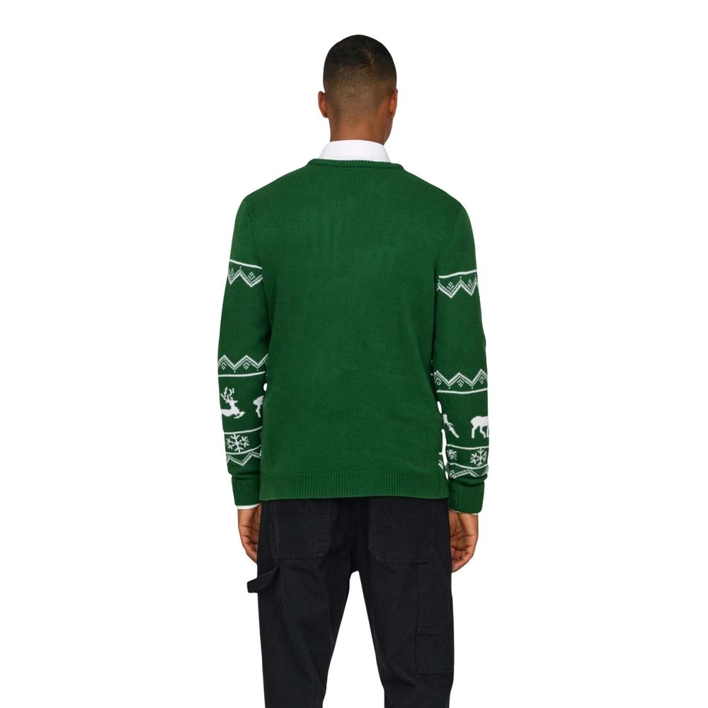 Only & Sons Heren Kersttrui – Tweekleurig