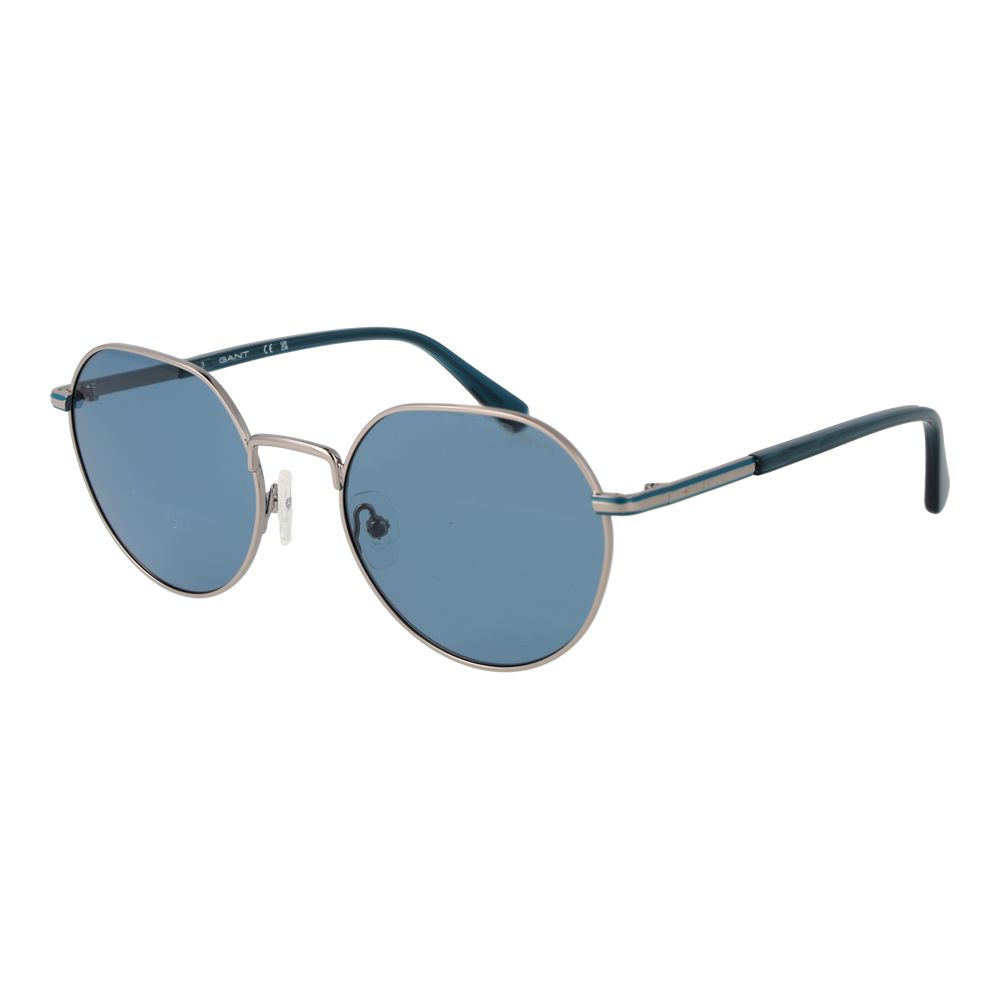 Gant Heren Zonnebril – Zilver met Blauwe Glazen