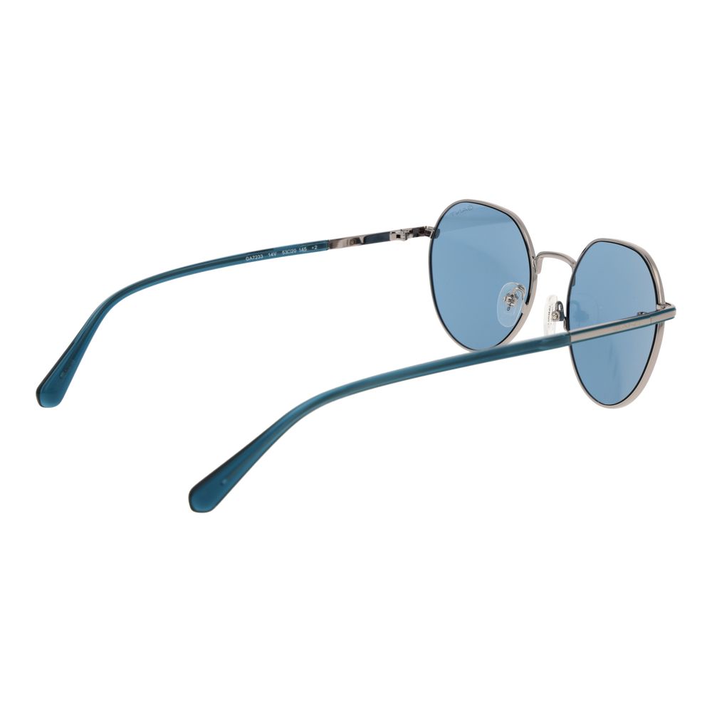 Gant Heren Zonnebril – Zilver met Blauwe Glazen