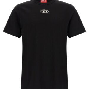 Diesel T-Adjust-Od Heren T-Shirt – Zwart - Afbeelding 1