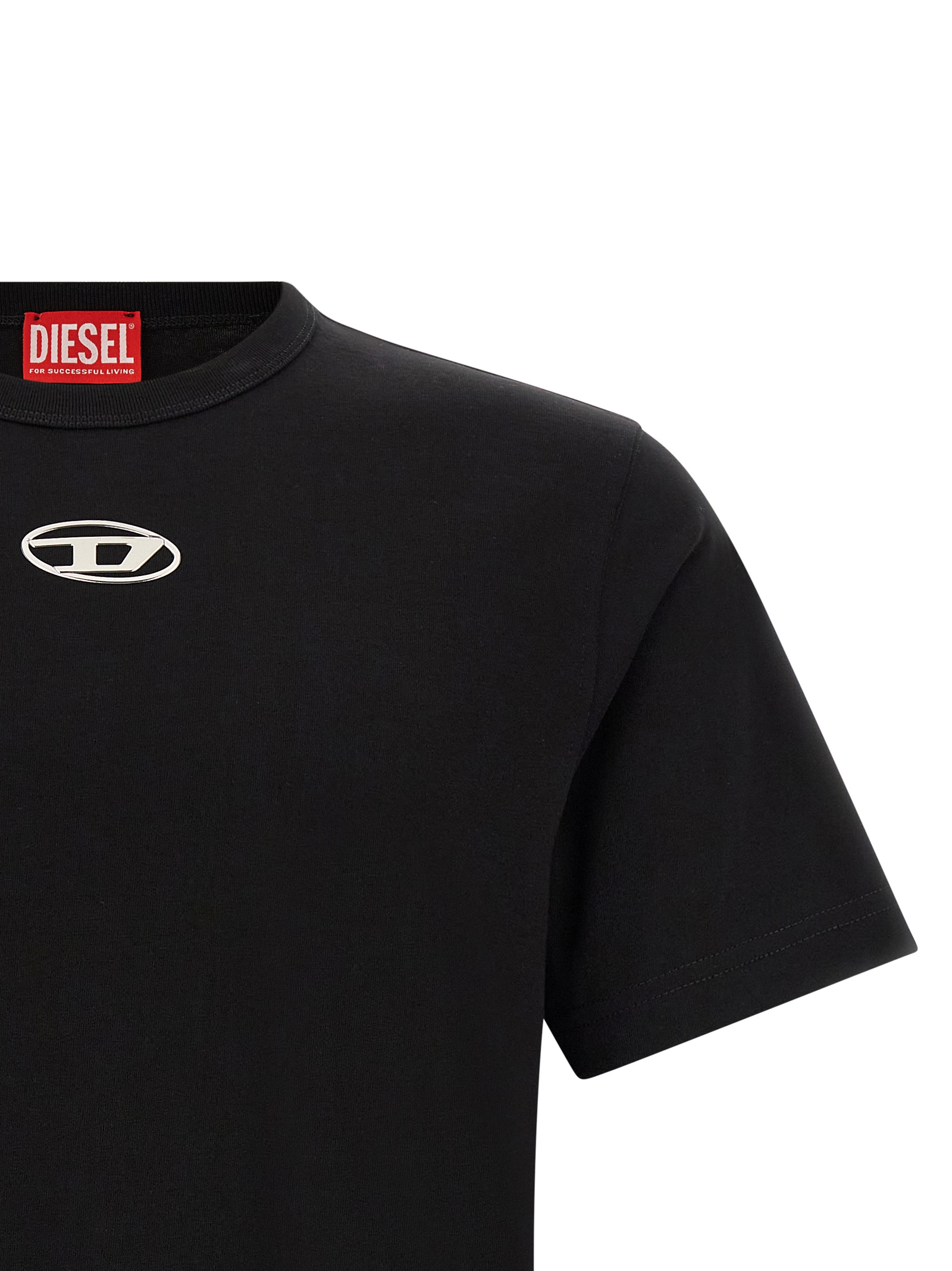 Diesel T-Adjust-Od Heren T-Shirt – Zwart - Afbeelding 3