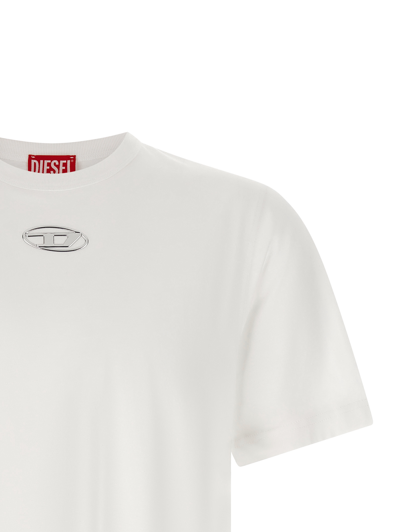Diesel T-Adjust-Od Heren T-Shirt – Wit - Afbeelding 3