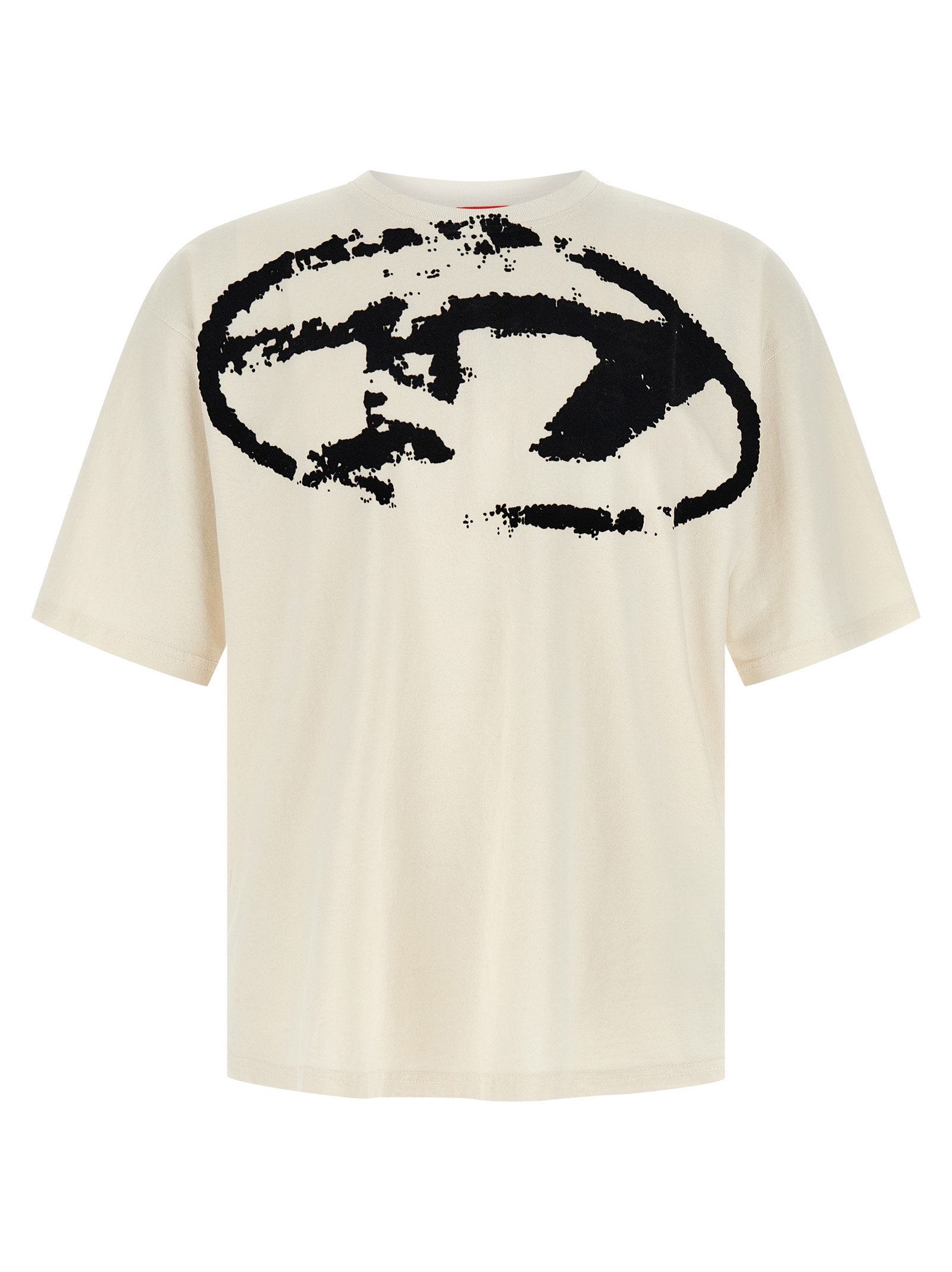Diesel T-Boxt-N14 Heren T-Shirt – Wit/Zwart - Afbeelding 1