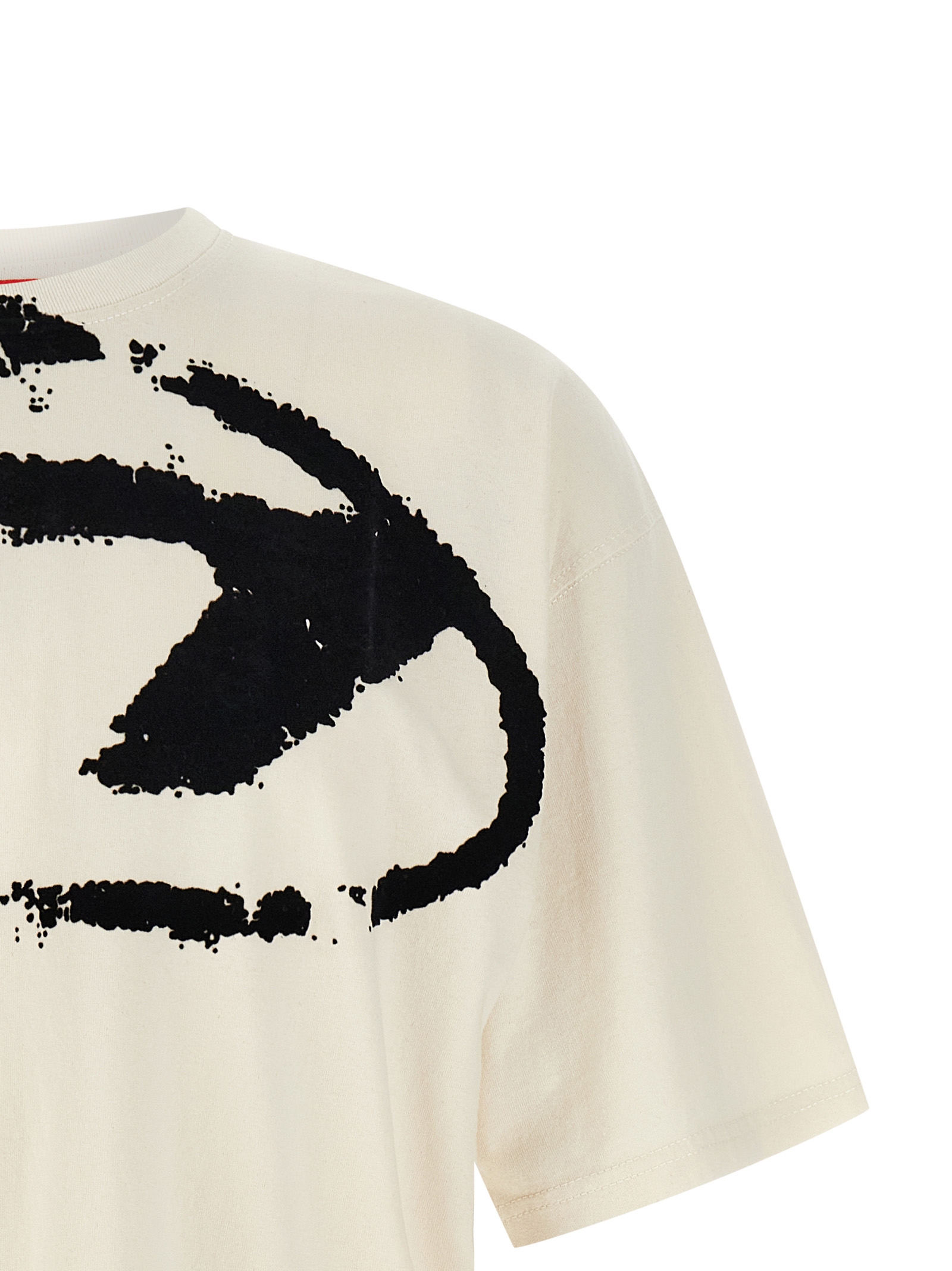 Diesel T-Boxt-N14 Heren T-Shirt – Wit/Zwart - Afbeelding 3