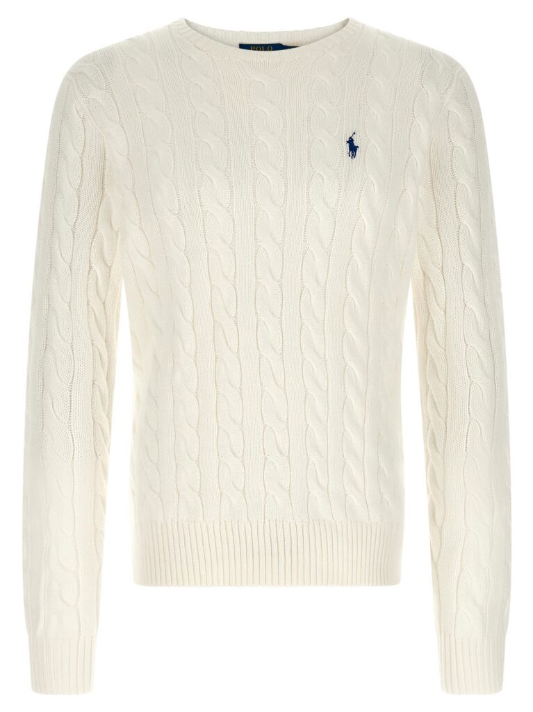 Polo Ralph Lauren Heren Kabeltrui Driver – Wit