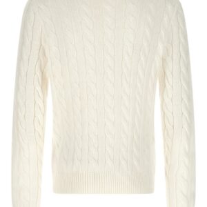 Polo Ralph Lauren Heren Kabeltrui Driver – Wit - Afbeelding 2