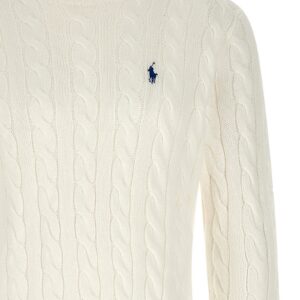 Polo Ralph Lauren Heren Kabeltrui Driver – Wit - Afbeelding 3