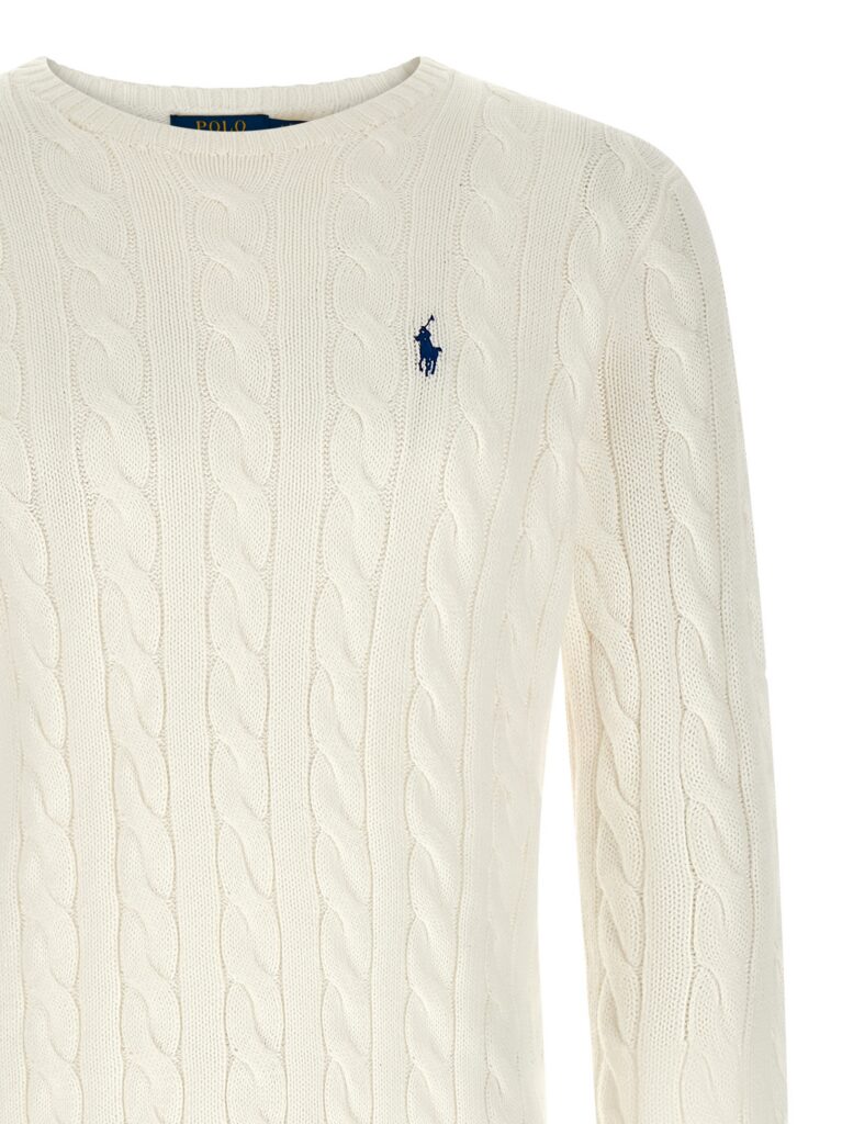 Polo Ralph Lauren Heren Kabeltrui Driver – Wit