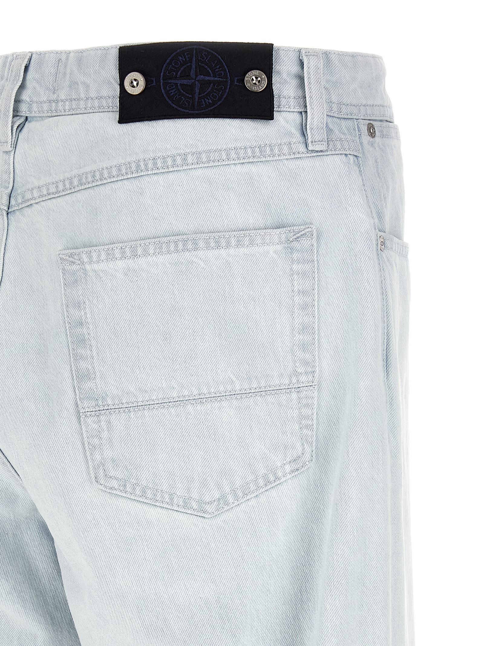 Stone Island Indigo Denim Heren Jeans – Lichtblauw - Afbeelding 4