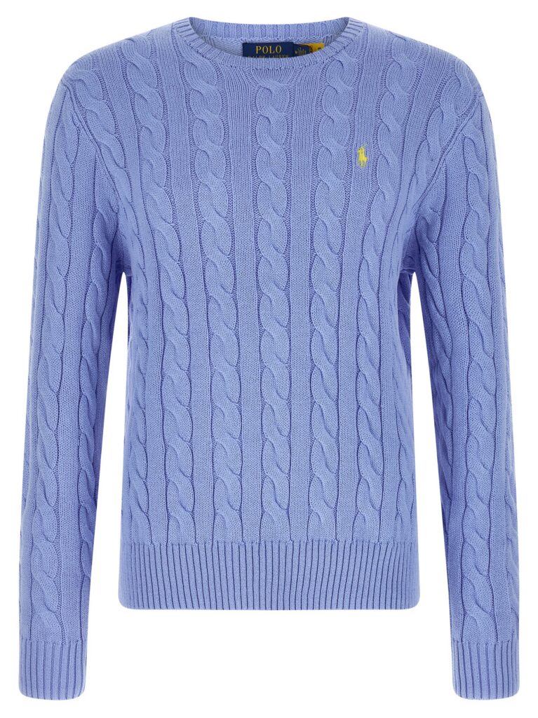 Polo Ralph Lauren Heren Kabeltrui – Lichtblauw