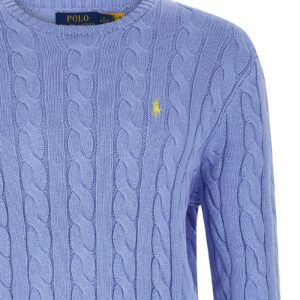 Polo Ralph Lauren Heren Kabeltrui – Lichtblauw - Afbeelding 3