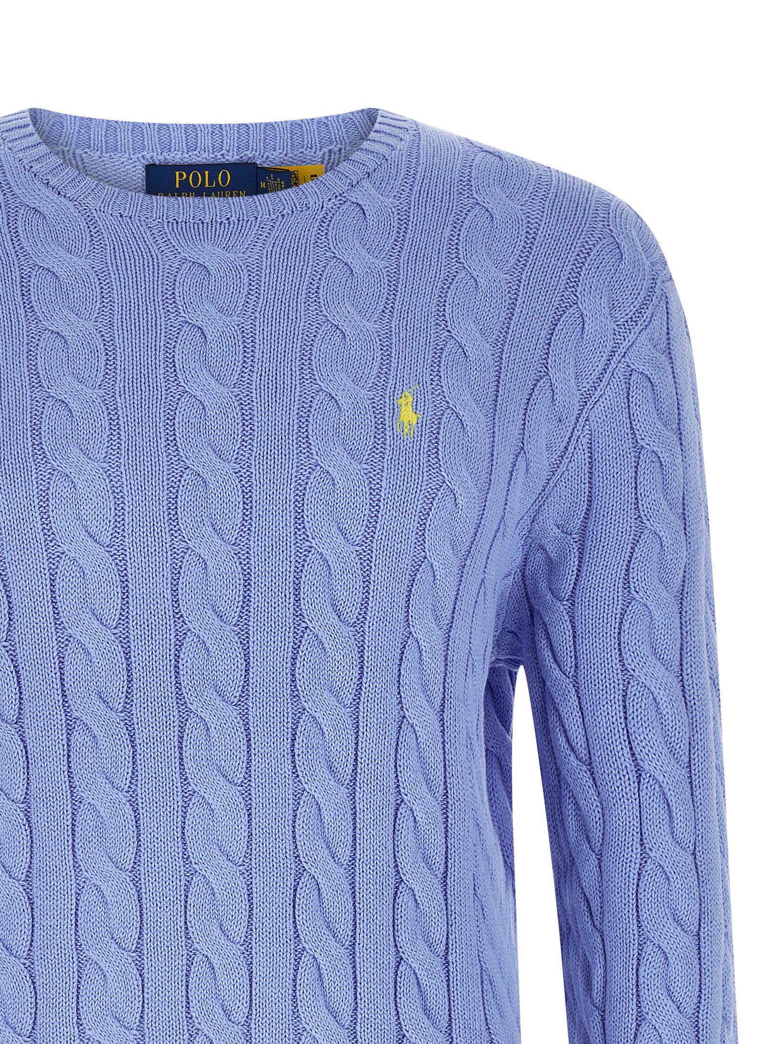 Polo Ralph Lauren Heren Kabeltrui – Lichtblauw - Afbeelding 3