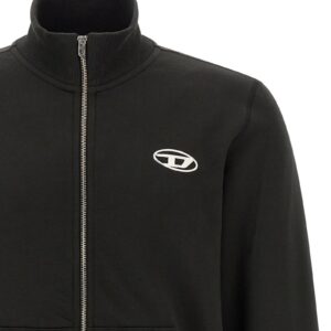 Diesel S-Ginn-Zip-Iod Heren Sweatshirt – Zwart - Afbeelding 3