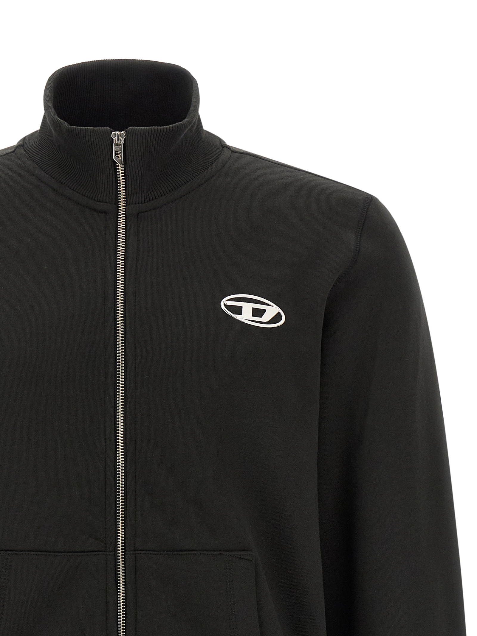 Diesel S-Ginn-Zip-Iod Heren Sweatshirt – Zwart - Afbeelding 3