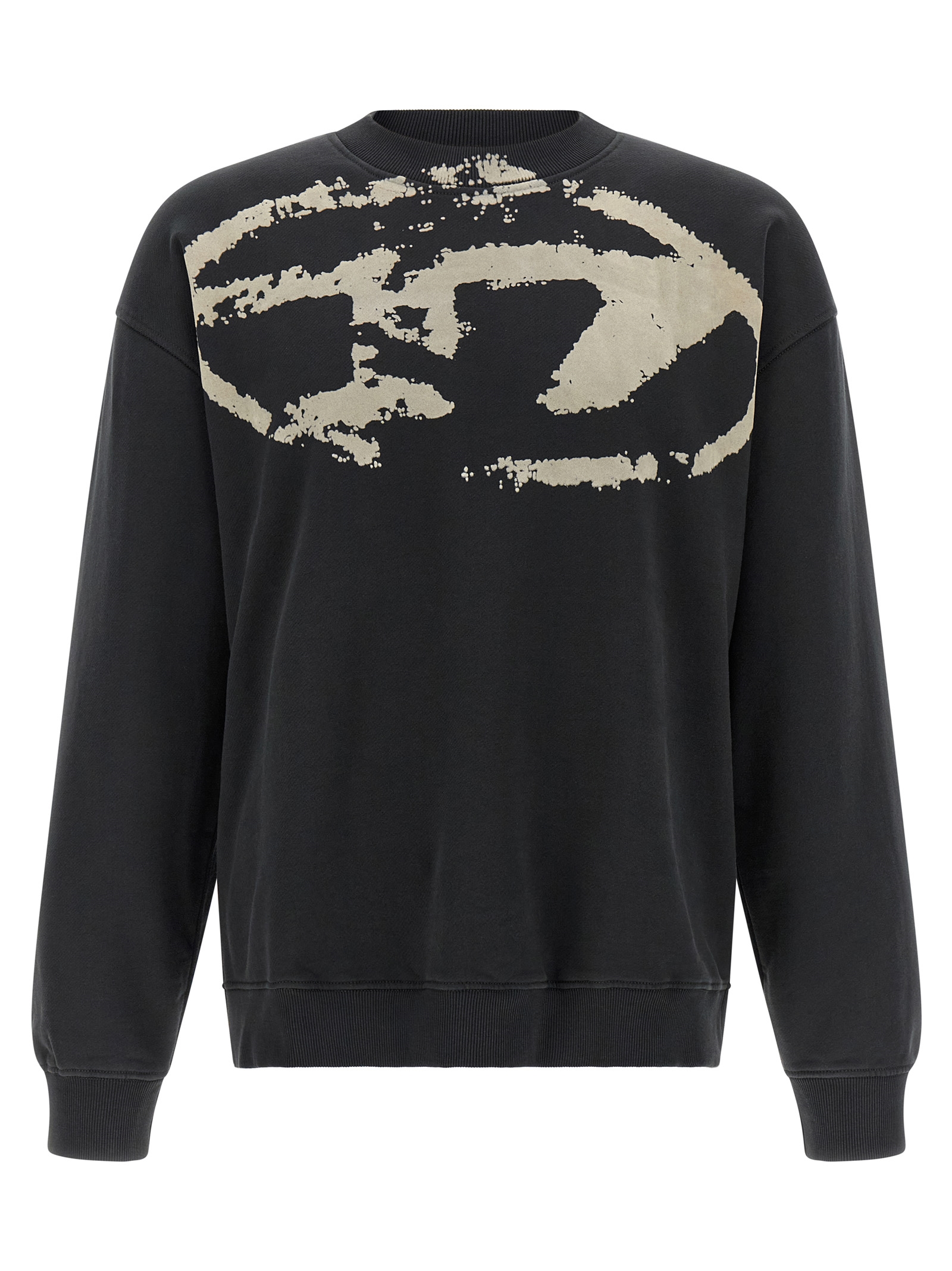 Diesel S-Boxt-N5 Heren Sweatshirt – Zwart - Afbeelding 1
