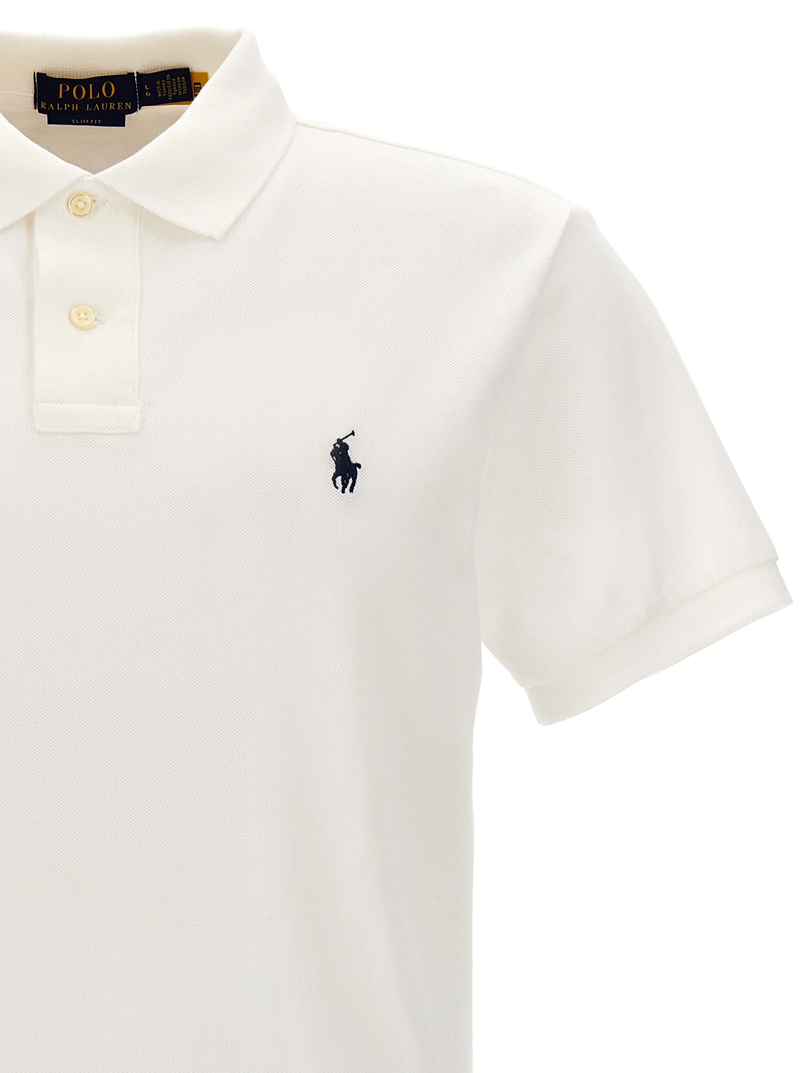 Polo Ralph Lauren Heren Polo Slim Fit – Wit - Afbeelding 3