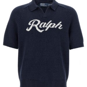 Polo Ralph Lauren Heren Gebreide Polo – Blauw - Afbeelding 1