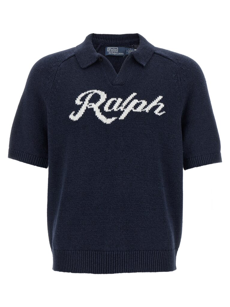 Polo Ralph Lauren Heren Gebreide Polo – Blauw