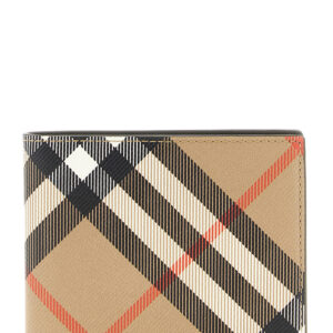 Burberry Check Heren Portemonnee – Beige - Afbeelding 1