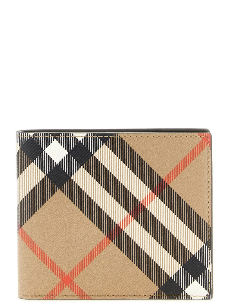 Burberry Check Heren Portemonnee – Beige