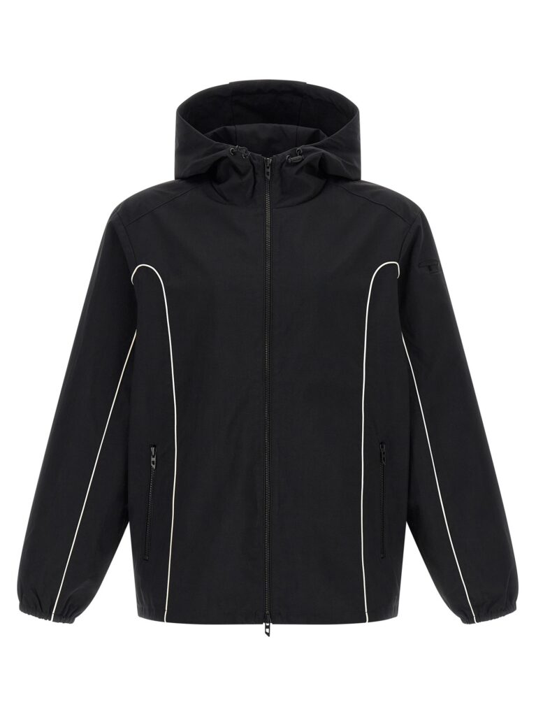 Diesel J-Hives-Wrd Heren Shell Jas – Zwart