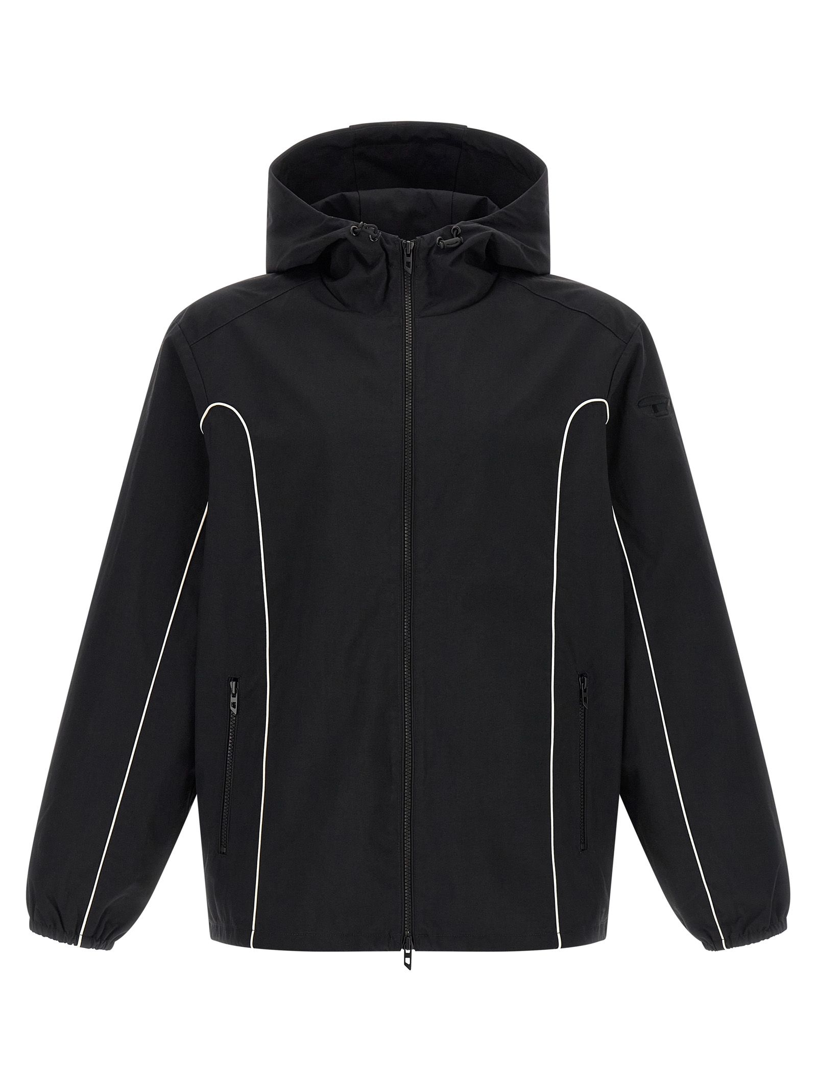 Diesel J-Hives-Wrd Heren Shell Jas – Zwart - Afbeelding 1