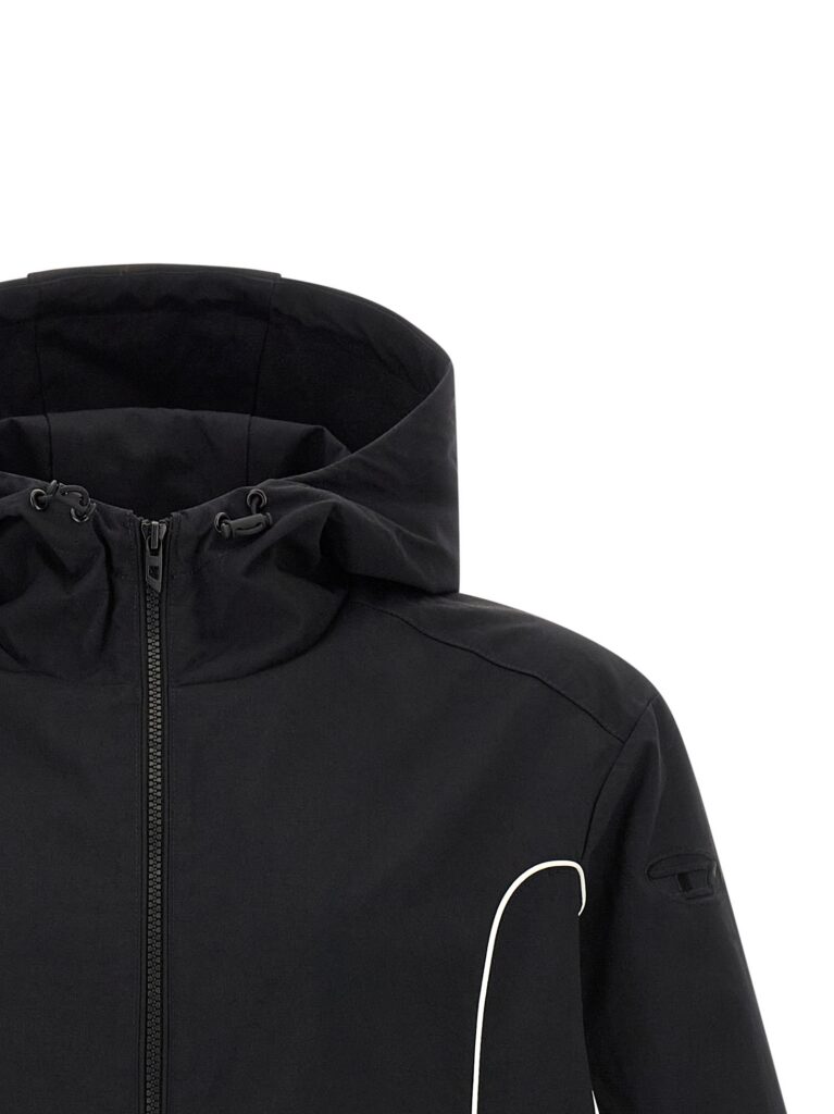 Diesel J-Hives-Wrd Heren Shell Jas – Zwart
