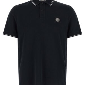 Stone Island Heren Poloshirt – Blauw - Afbeelding 1