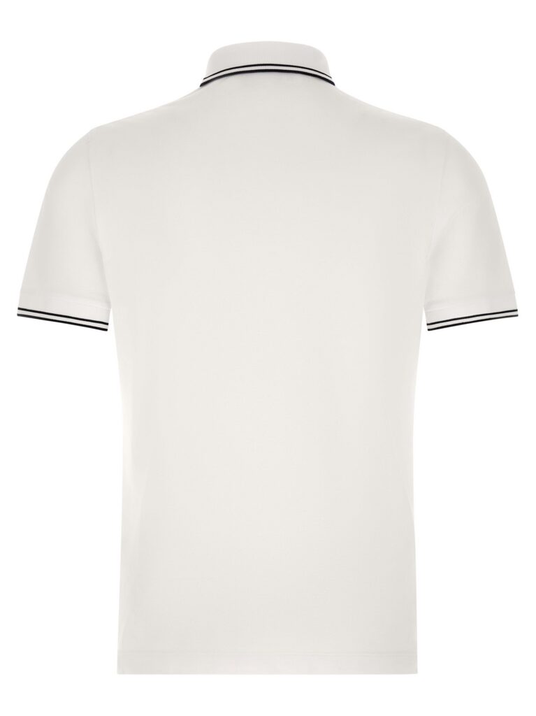 Stone Island Heren Poloshirt – Wit/Zwart