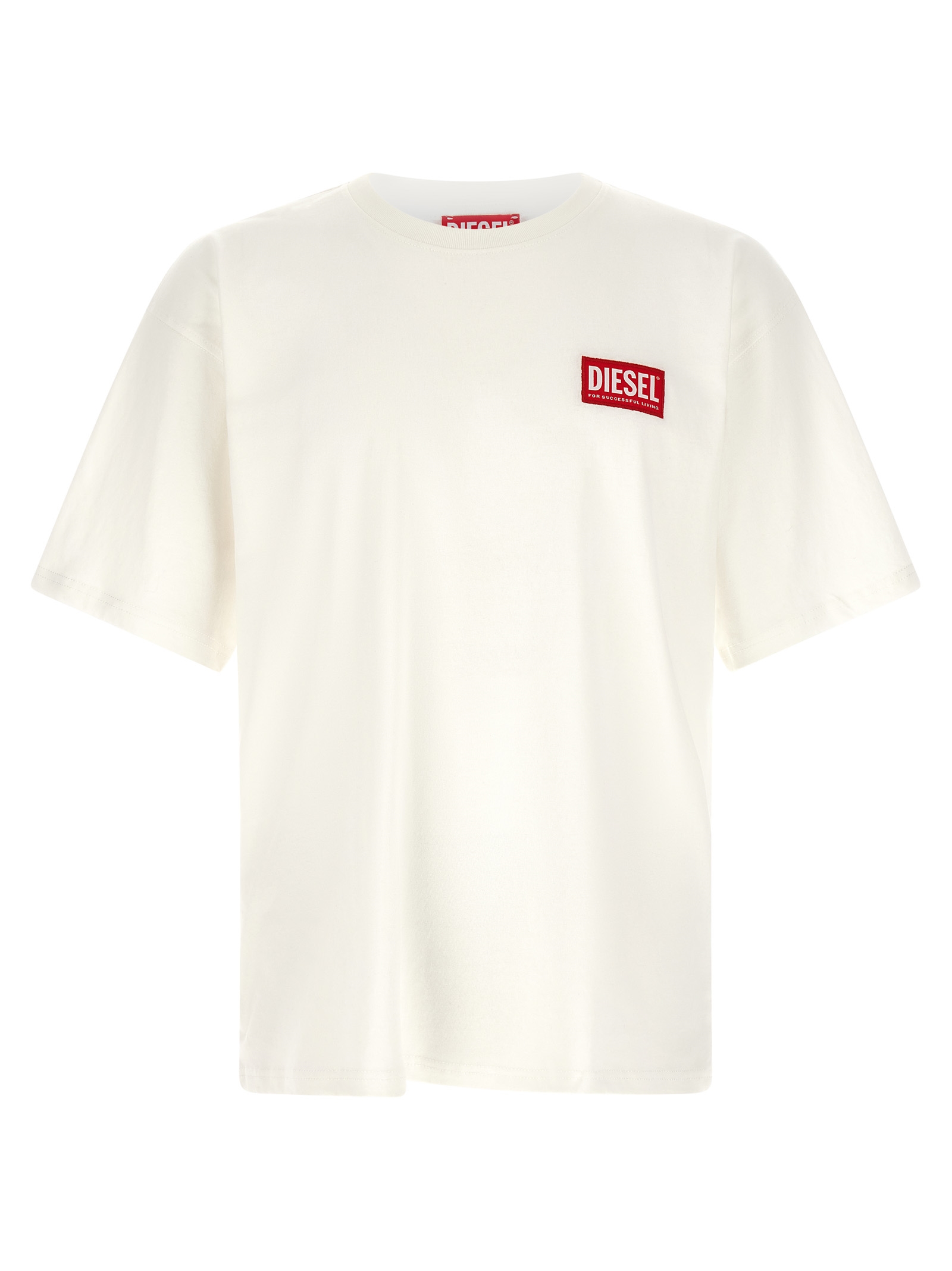 Diesel T-Boxt-Lab Heren T-Shirt – Crème - Afbeelding 1