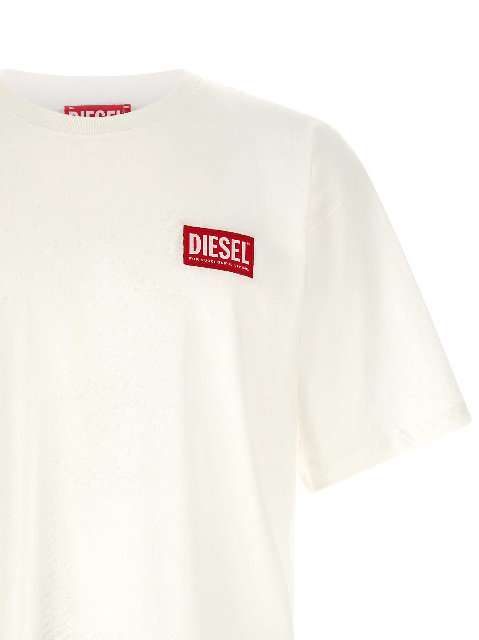 Diesel T-Boxt-Lab Heren T-Shirt – Crème - Afbeelding 3