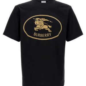 Burberry Knight Stamp Heren T-Shirt – Zwart - Afbeelding 1
