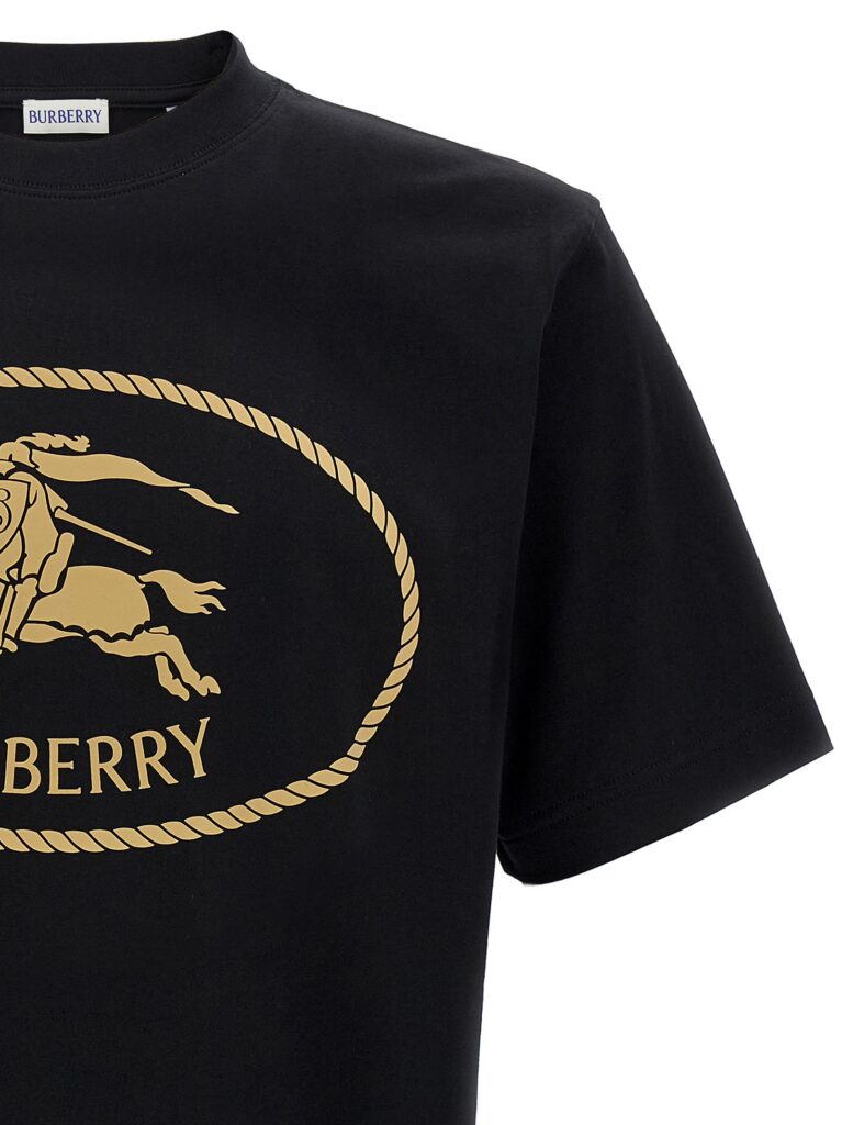 Burberry Knight Stamp Heren T-Shirt – Zwart