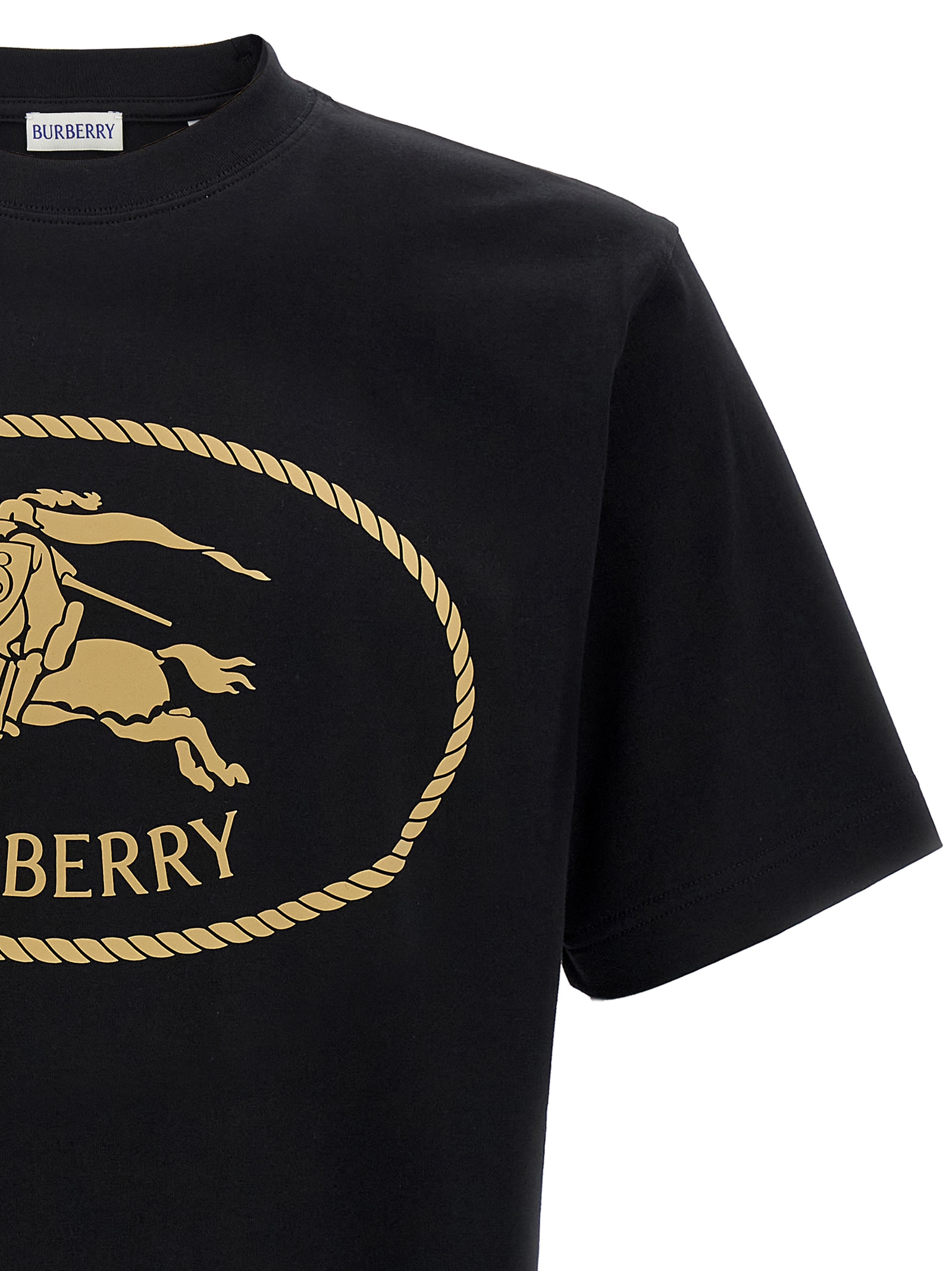 Burberry Knight Stamp Heren T-Shirt – Zwart - Afbeelding 3