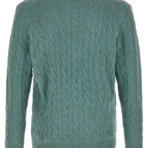 Polo Ralph Lauren Heren Kabeltrui Wol & Kasjmier – Groen - Afbeelding 2